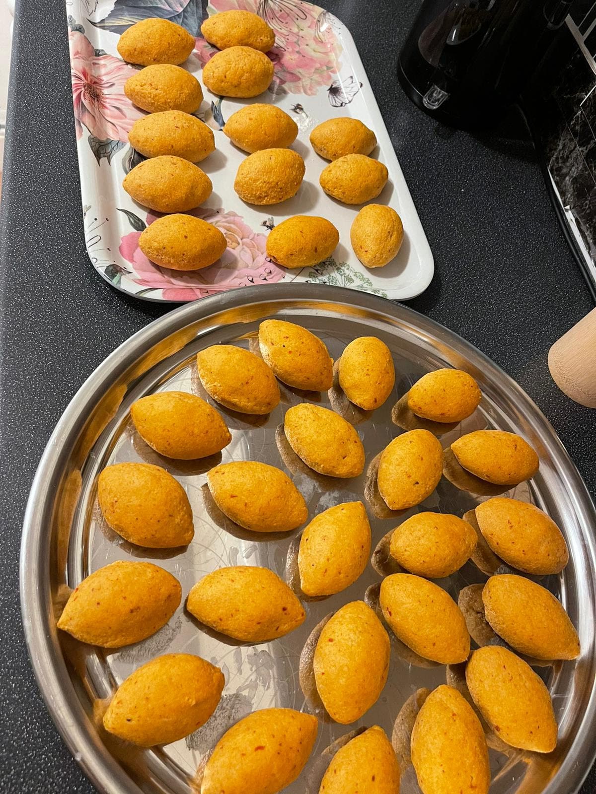 Trays of homemade içli köfte